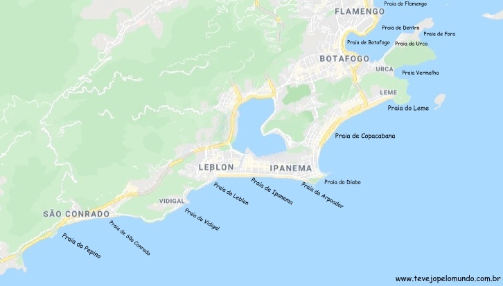 50 Mapa Dos Bairros Da Zona Sul Do Rio De Janeiro 110665